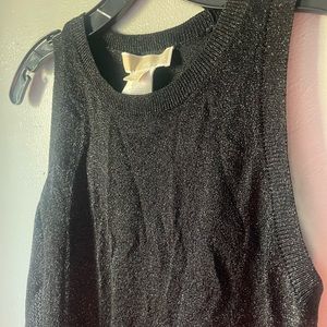 Michael Kors black sparkle top